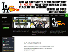 Tablet Screenshot of laforyouth.org